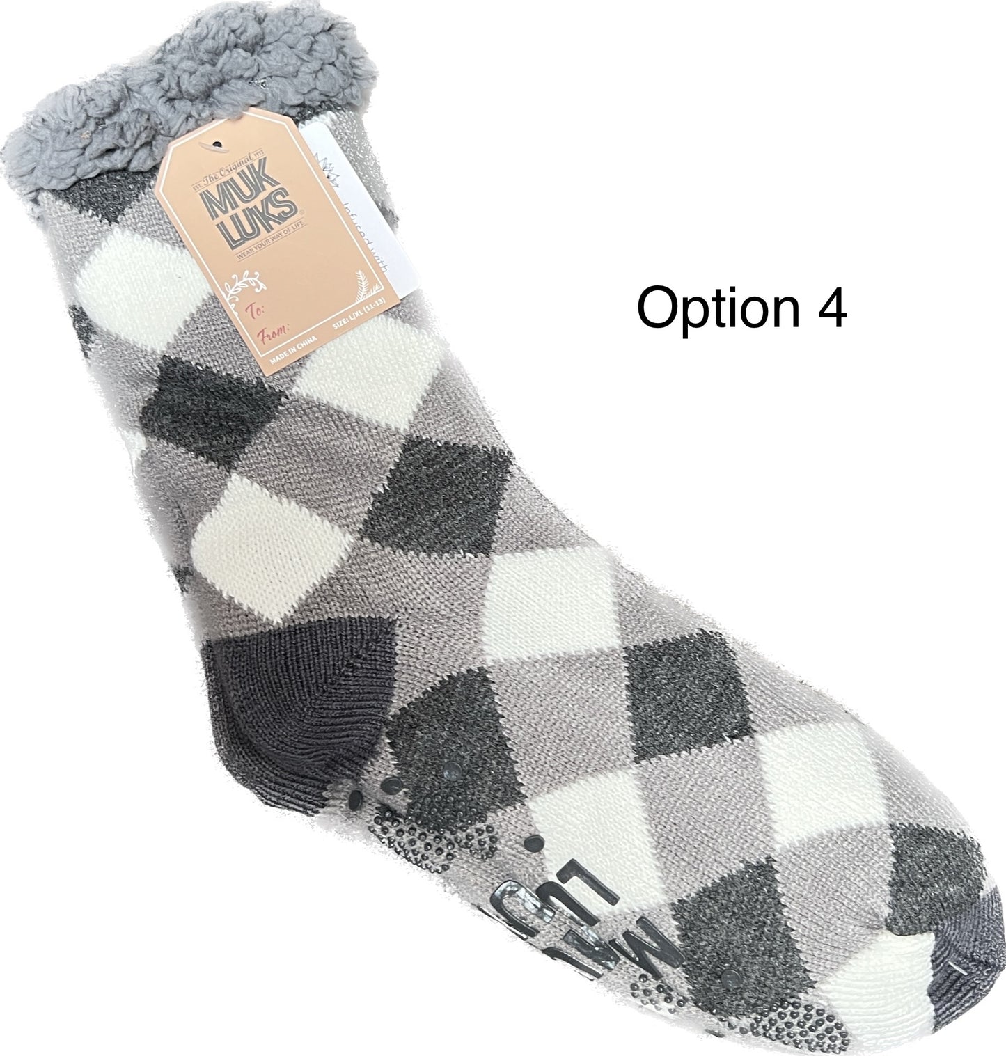 MUK LUKS Men's Aloe Infused Cabin Socks