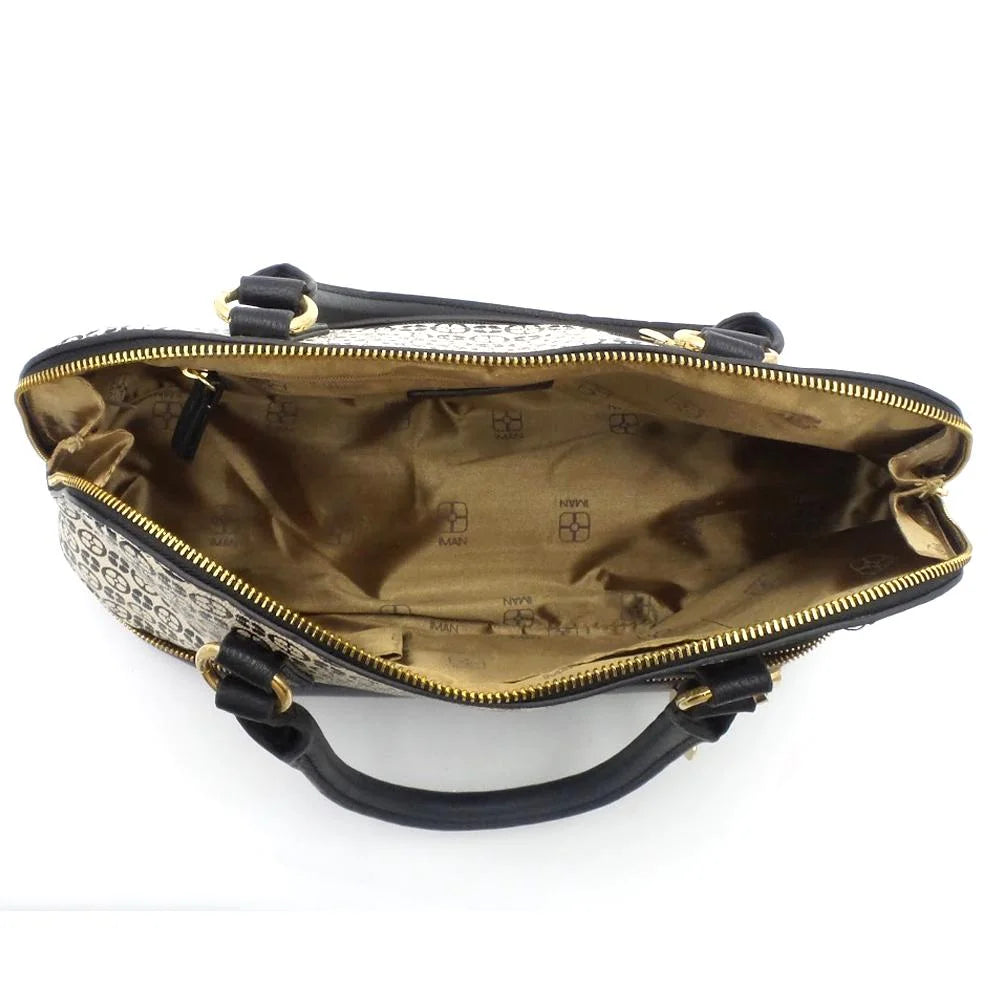 IMAN Women's Global Chic Bag Logo Print Dome