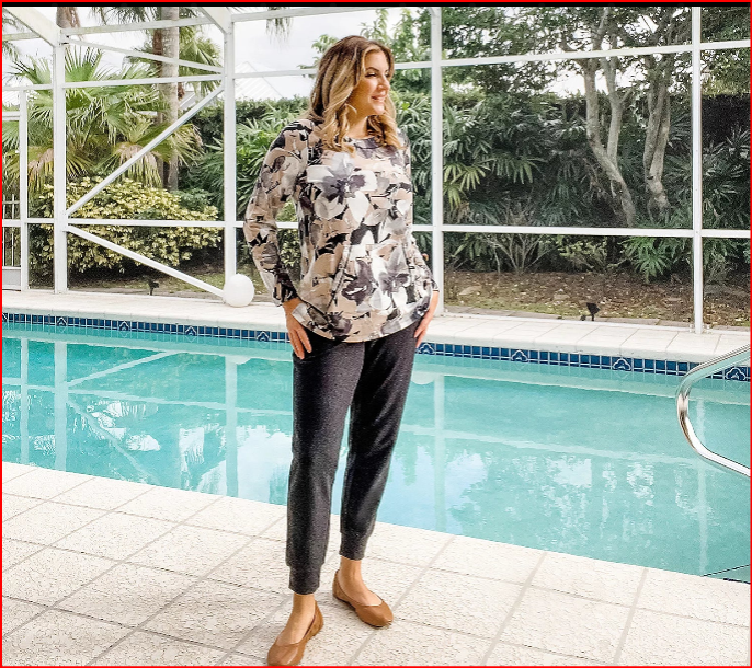 Sport Savvy Women’s All Day French Terry Pull On Jogger with Pockets Two S