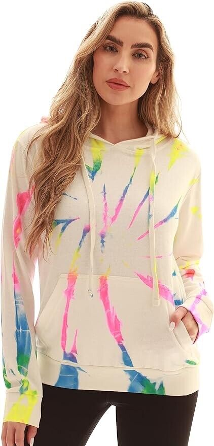 Just Love Loop Terry Tie Dye Hoodie for Women 6922-10644-S