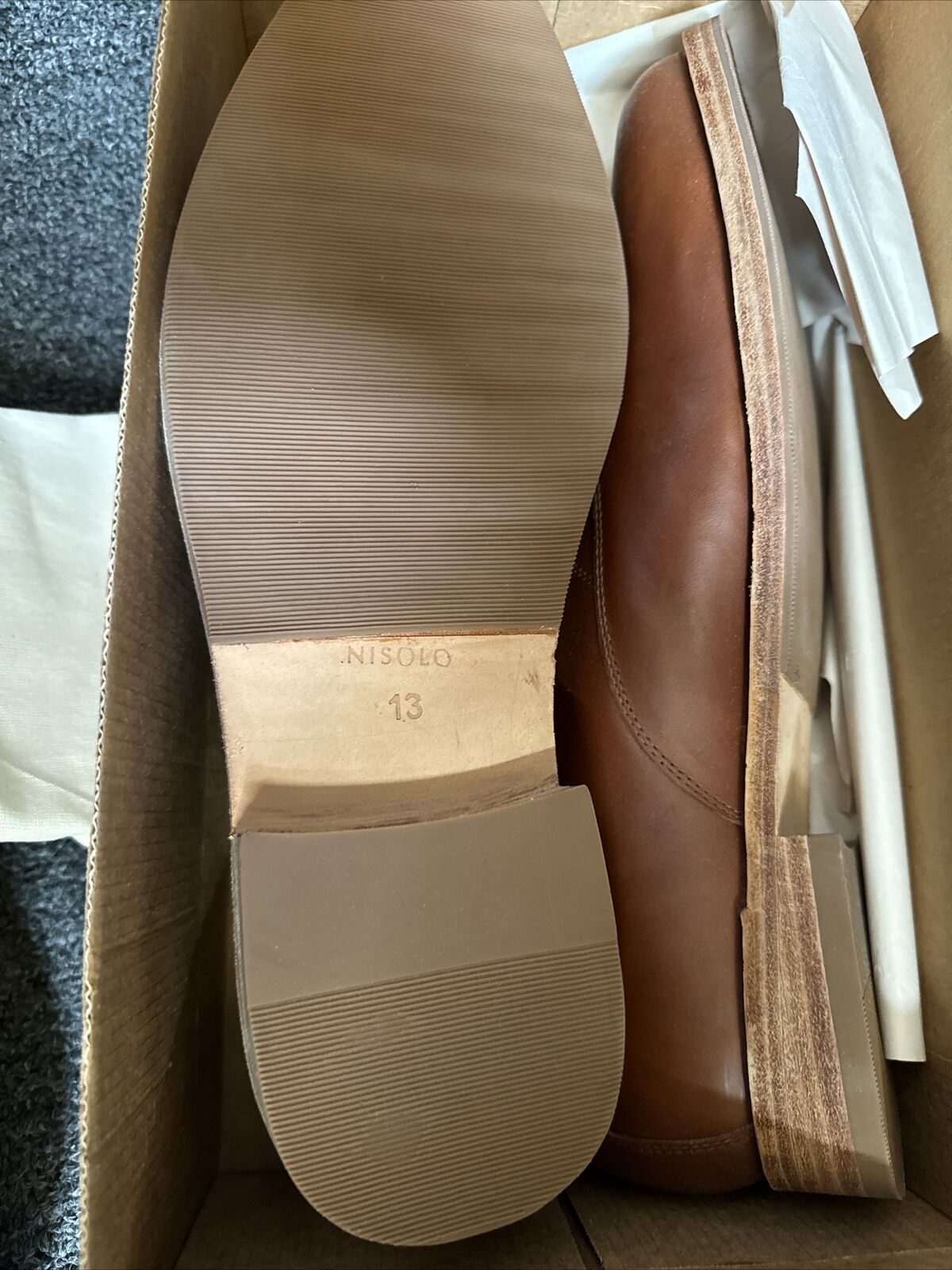 Nisolo Mens Everyday Oxford Brandy Size 13 M