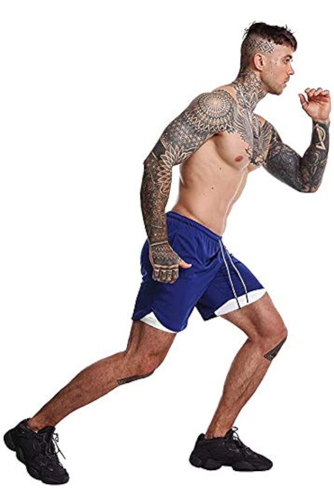 Mens Running Athletic Workout Shorts : 7 in Quick Dry Gym Shorts Size XL