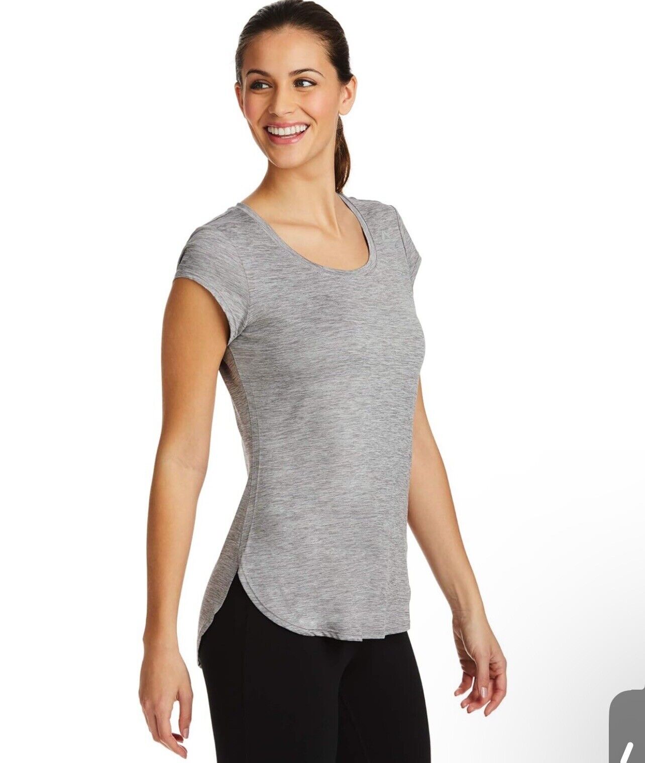 Reebok Women's Legend T-Shirt - Performance Short Sleeve Heather, Size Medium
