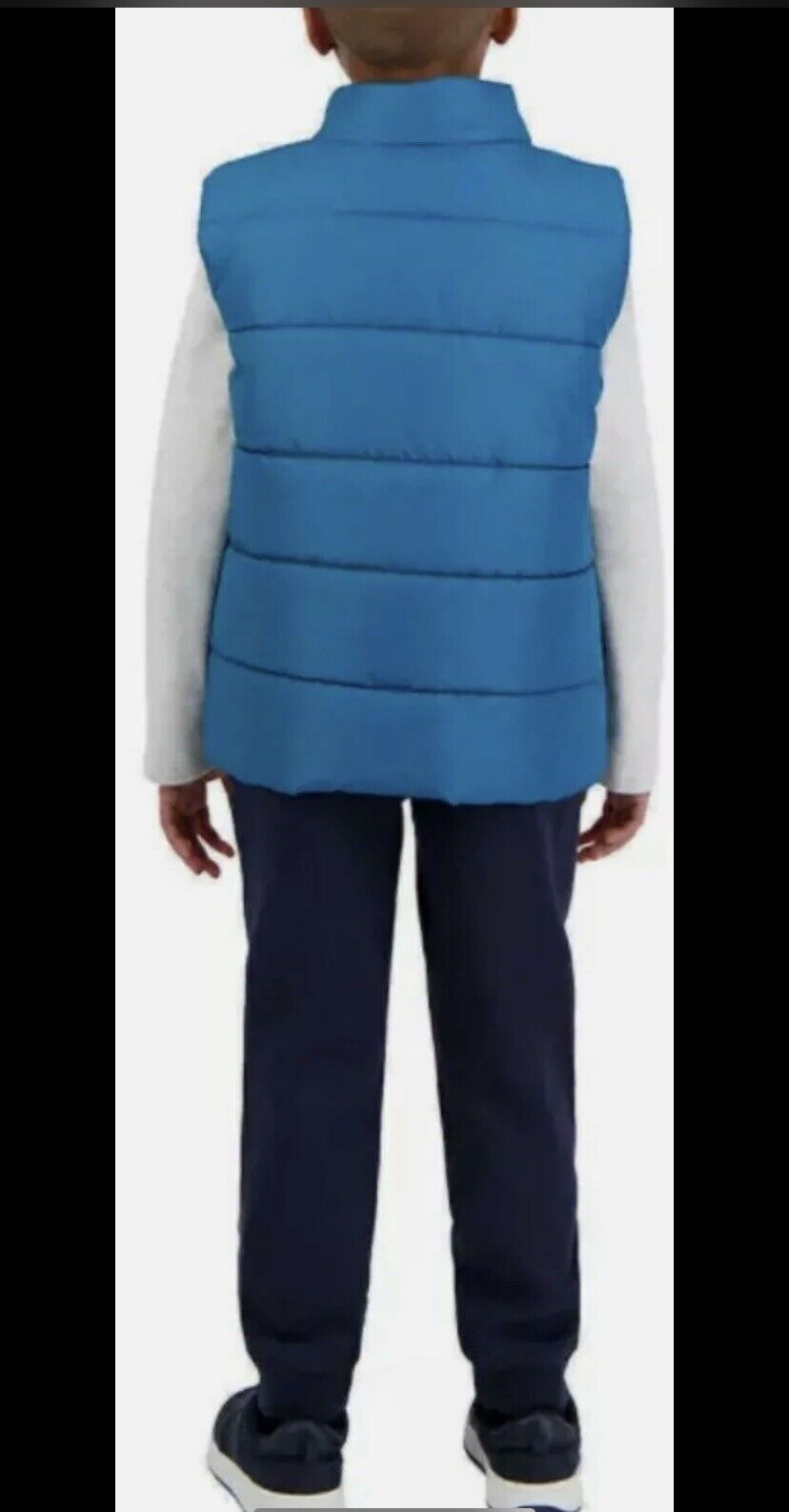 Calvin Klein Boy's Kids' 3-piece Vest Set Blue Size 2T.