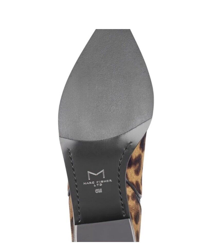 Marc Fisher Women's Animal Print Mlyalely Genuine Calf Hair Boot Sz 5M