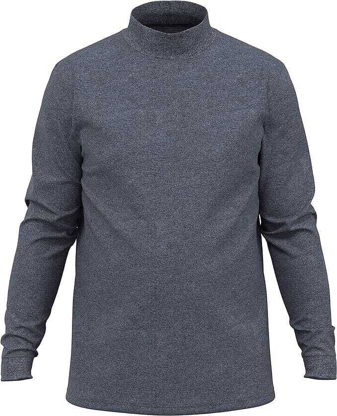 Maks Men's 100% Interlock Knit Combed Cotton Soft Euro Design Ski Casual ( XL )