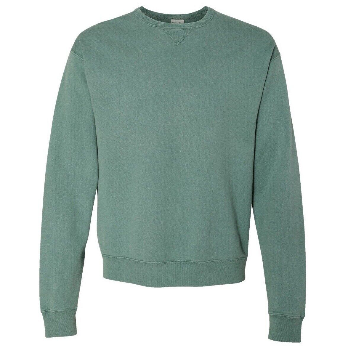 ComfortWash By Hanes Garment Dyed Unisex Crewneck Sweatshirt GDH400 Medium Green