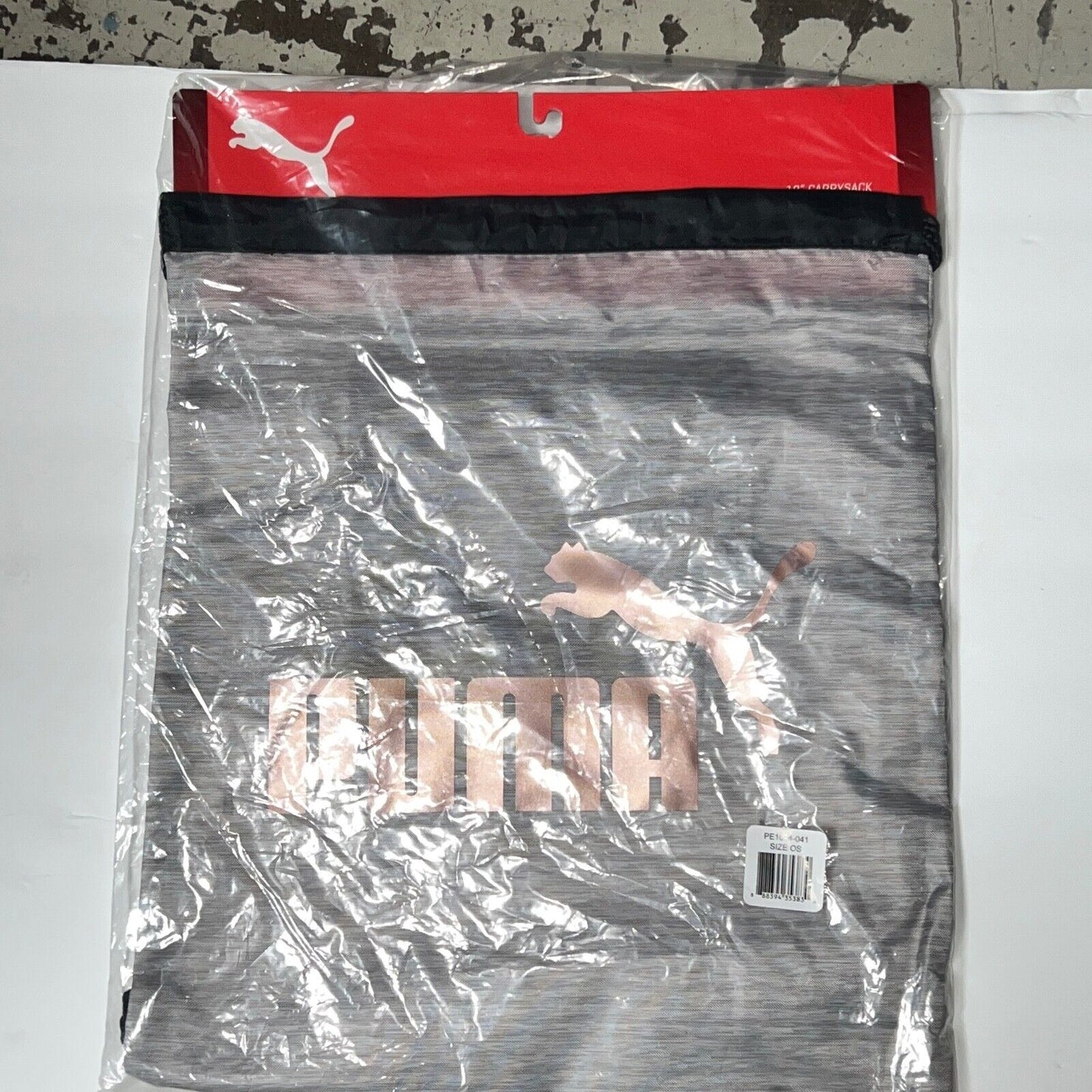 PUMA Carry Sack with Pocket, Drawstring Backpack, School, Soccer Tote, Sport Bag