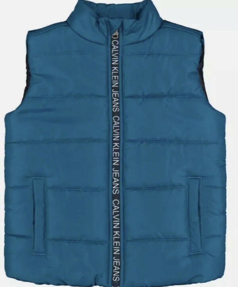 Calvin Klein Boy's Kids' 3-piece Vest Set Blue Size 2T.