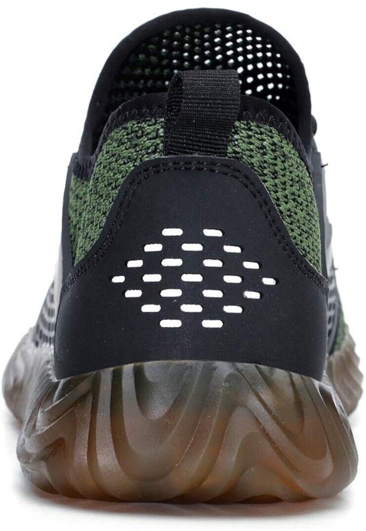 Mens Safety Shoes NonSlip Steel Toe Work Boots Breathable Indestructible Size 12