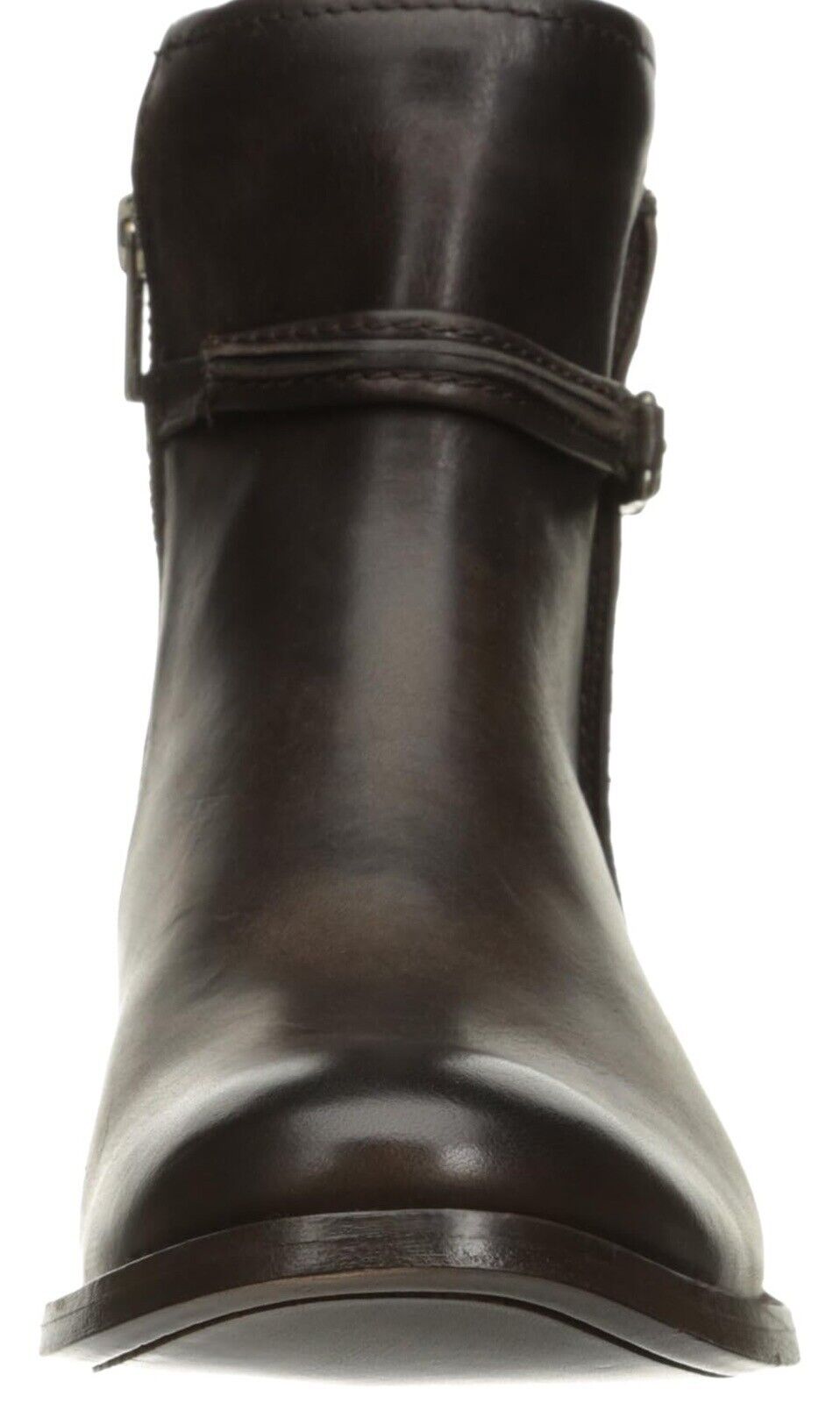 Frye Womens Melissa Seam Short Slate Leather Slim Bootie Shoe 6.5 M