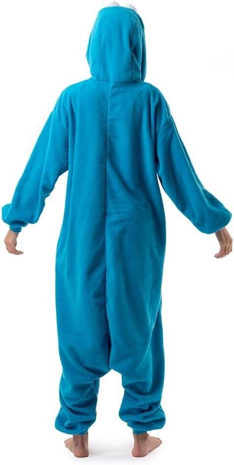 Beauty Shine Unisex Adult Animal Blue Sesame Costume Plush Pajamas Size M /Color Blue