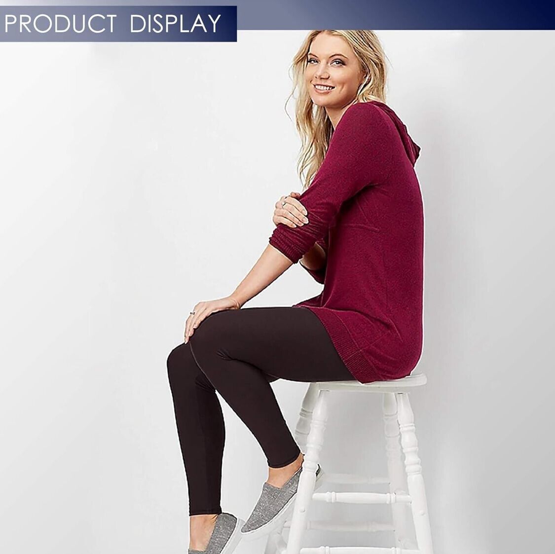 6 PACK Rither Women's Fleece Lined Leggings. High Waist, Ultra Soft One Size