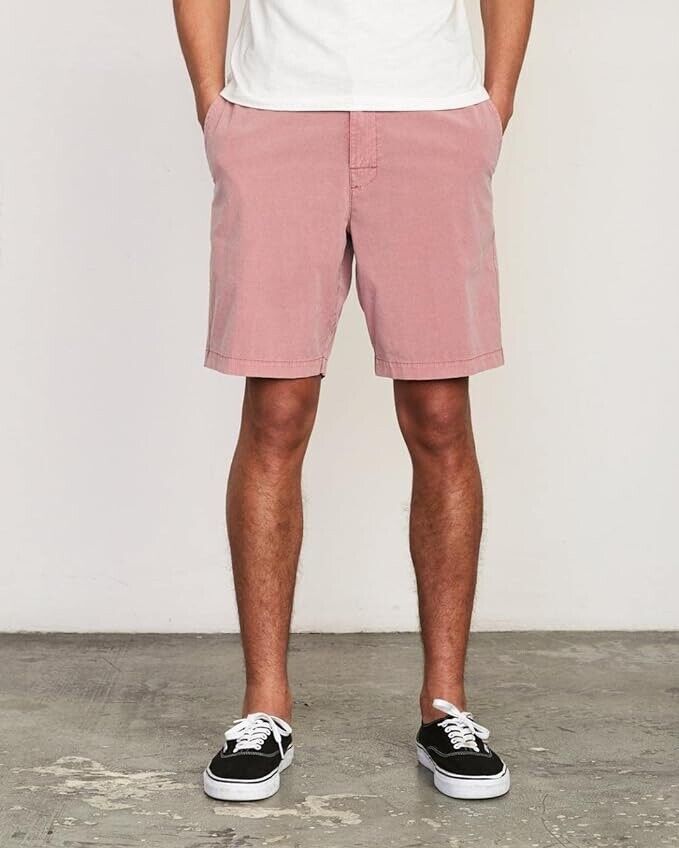 RVCA Men's All TIME Coastal Short, Dusty Rose, 30