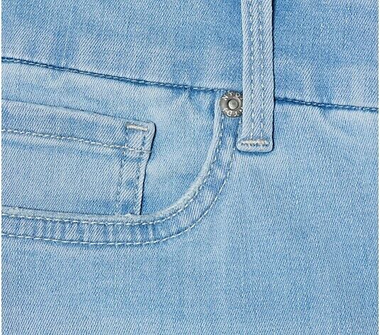 NYDJ Patchie Waist Match Relaxed Flare Ankle Jeans Hollander M NEW A504042