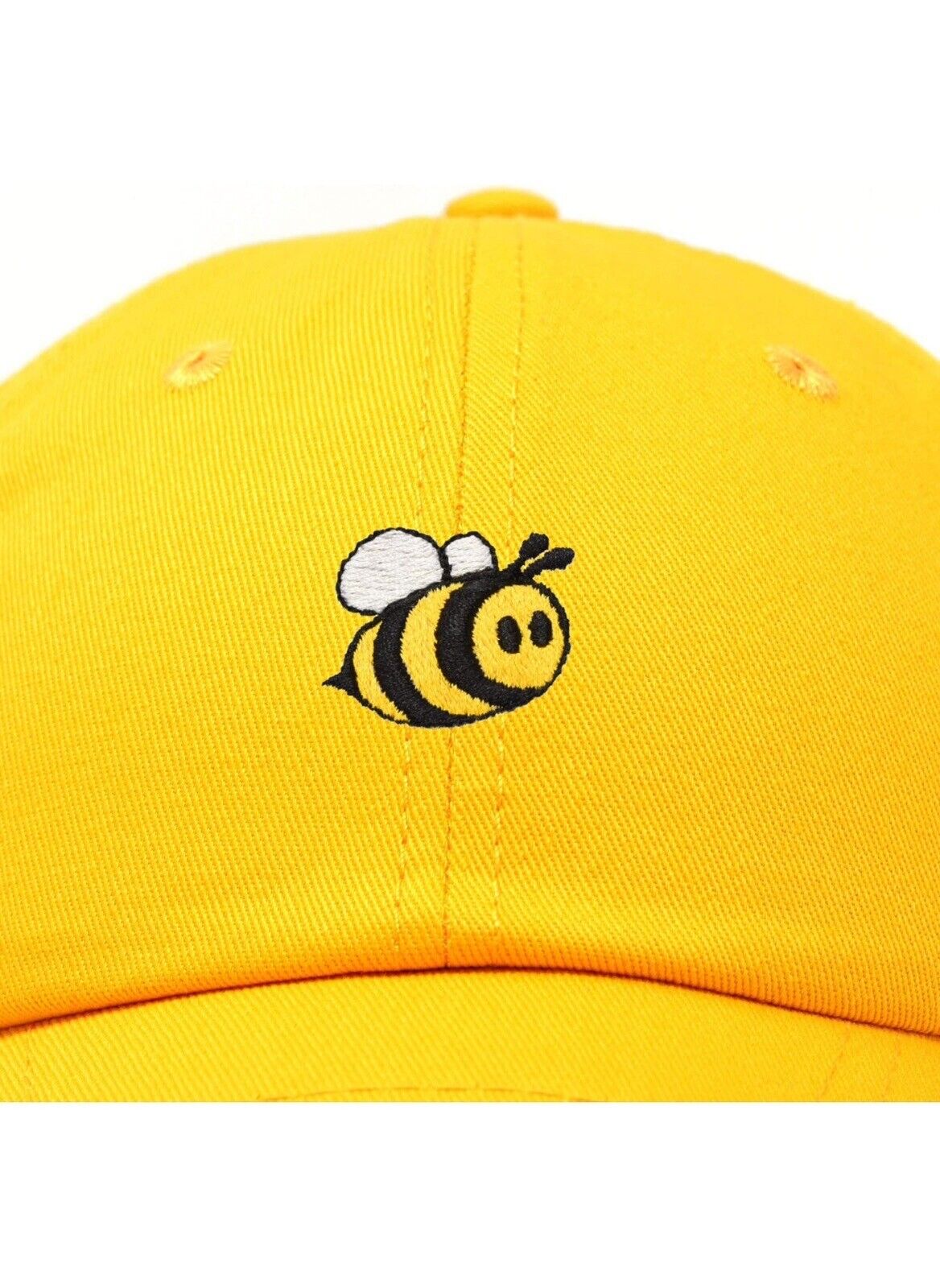 DALIX Bumble Bee Baseball Cap Dad Hat Embroidered Womens Girls Gold