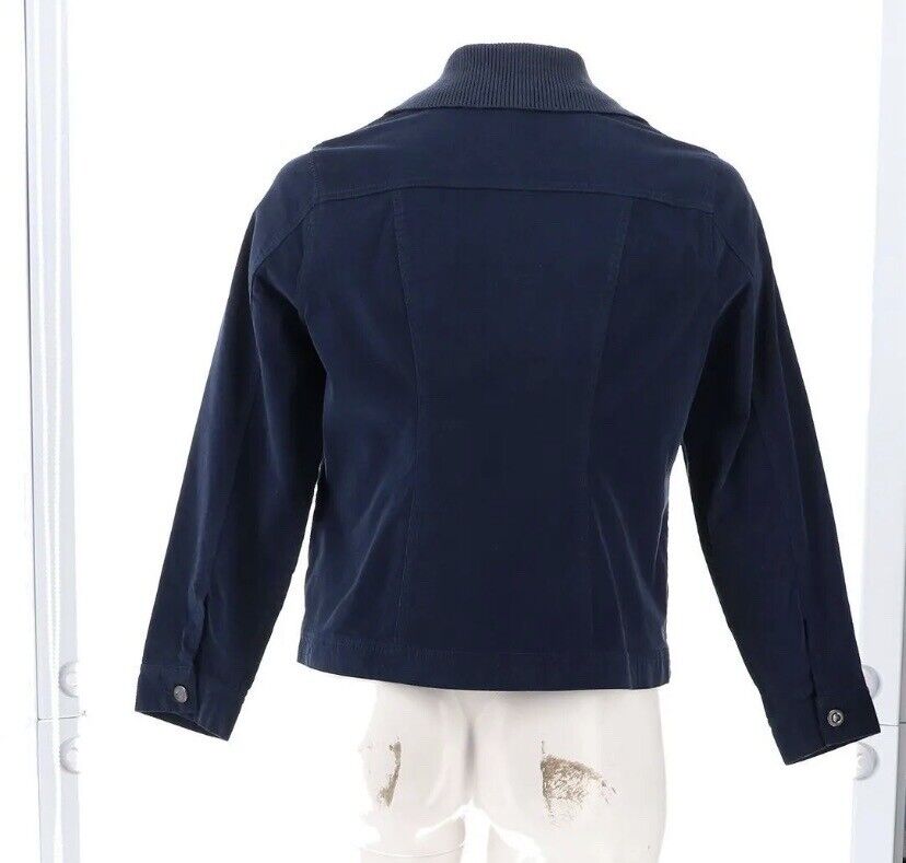 DG2 by Diane Gilman Stretch Corduroy Button-Front Jacket (NAVY, L) 779669