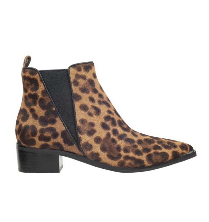 Marc Fisher Women's Animal Print Mlyalely Genuine Calf Hair Boot Sz 5M