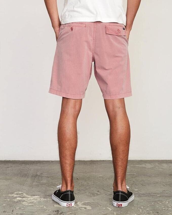 RVCA Men's All TIME Coastal Short, Dusty Rose, 30