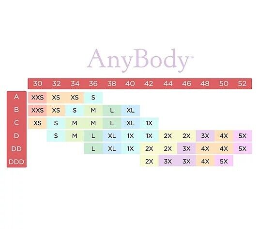 Anybody Intimates Bonded V-Neck Lounge Bra 2X~A519367~Pink Sand