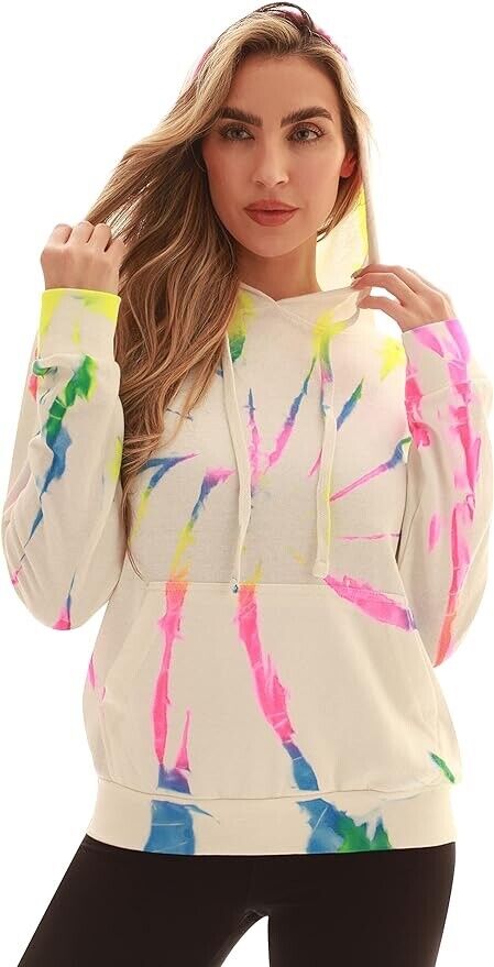 Just Love Loop Terry Tie Dye Hoodie for Women 6922-10644-S