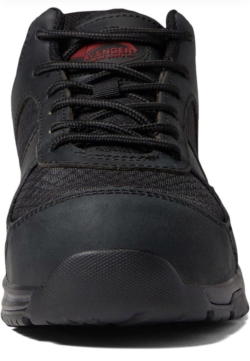 Avenger Men’s A7705 Edge, Black Work Boots, Size 12 MED (D)