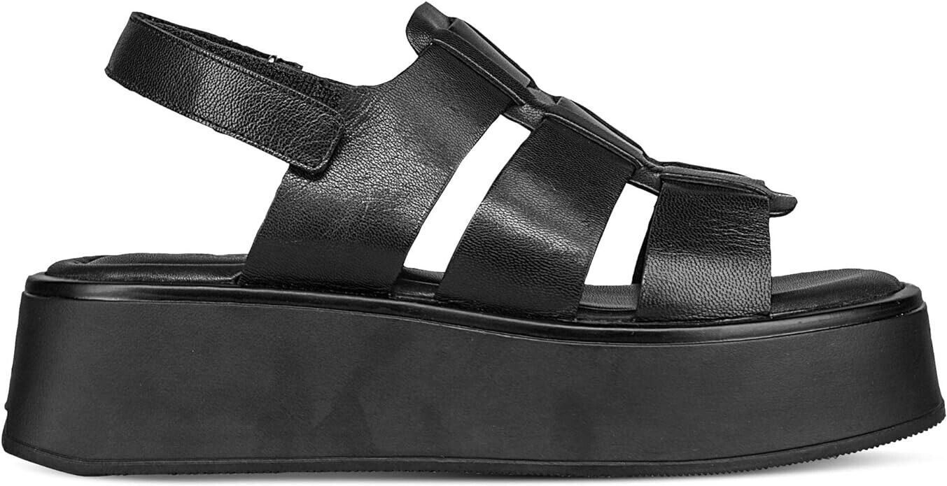 Vagabond Shoemakers Courtney Fisherman Flatform (Black/ SIZE 9