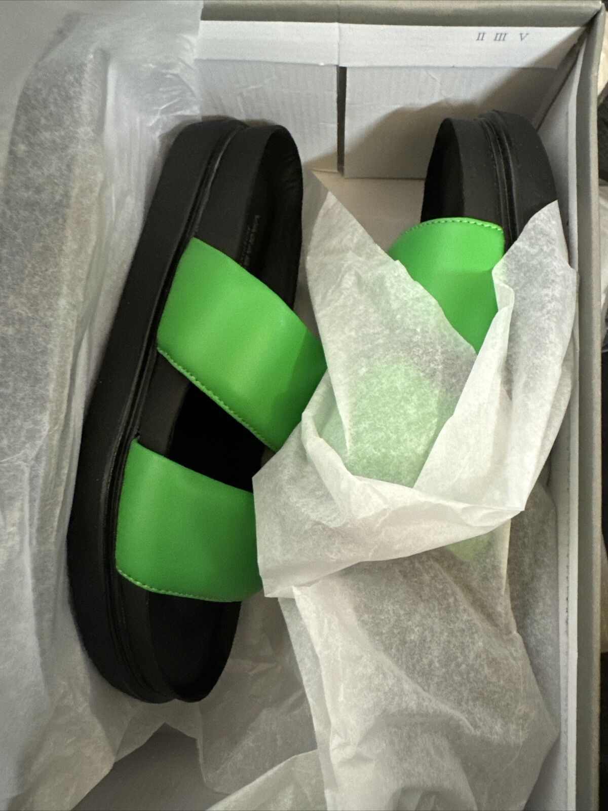 Vagabond Shoemakers Erin Leather Double Band Sandal Electric Green EU 37, US 7