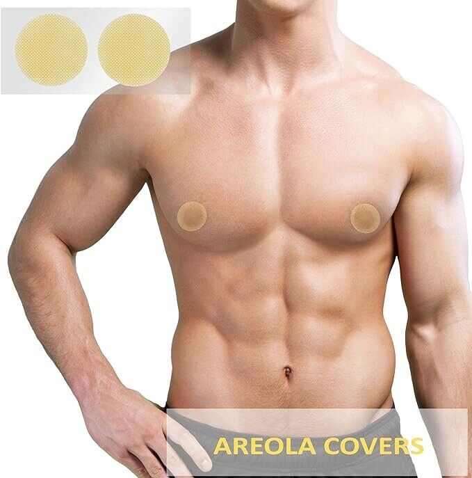 Nipple Cover For Men, Chest Binder Alternative ( Pack of 50 (Normal - 1.38"))