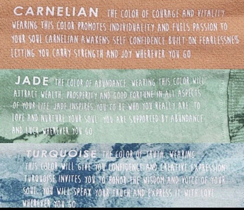 Peace Love World Gem French Terry Sweatshirt Carnelian XXS # A473632