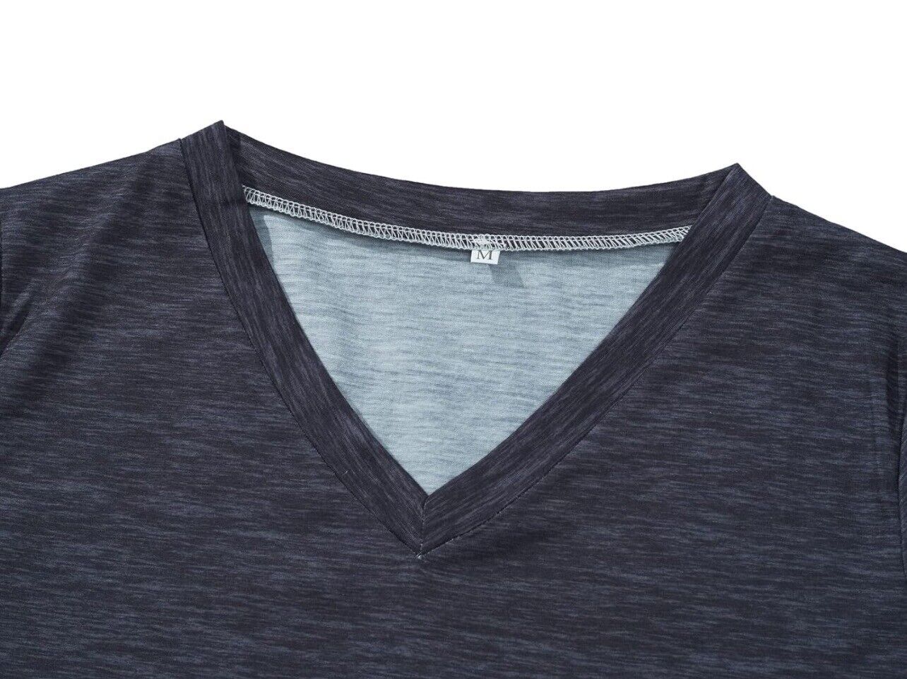 Women's Colorblock V-Neck Loose T-Shirt Dress