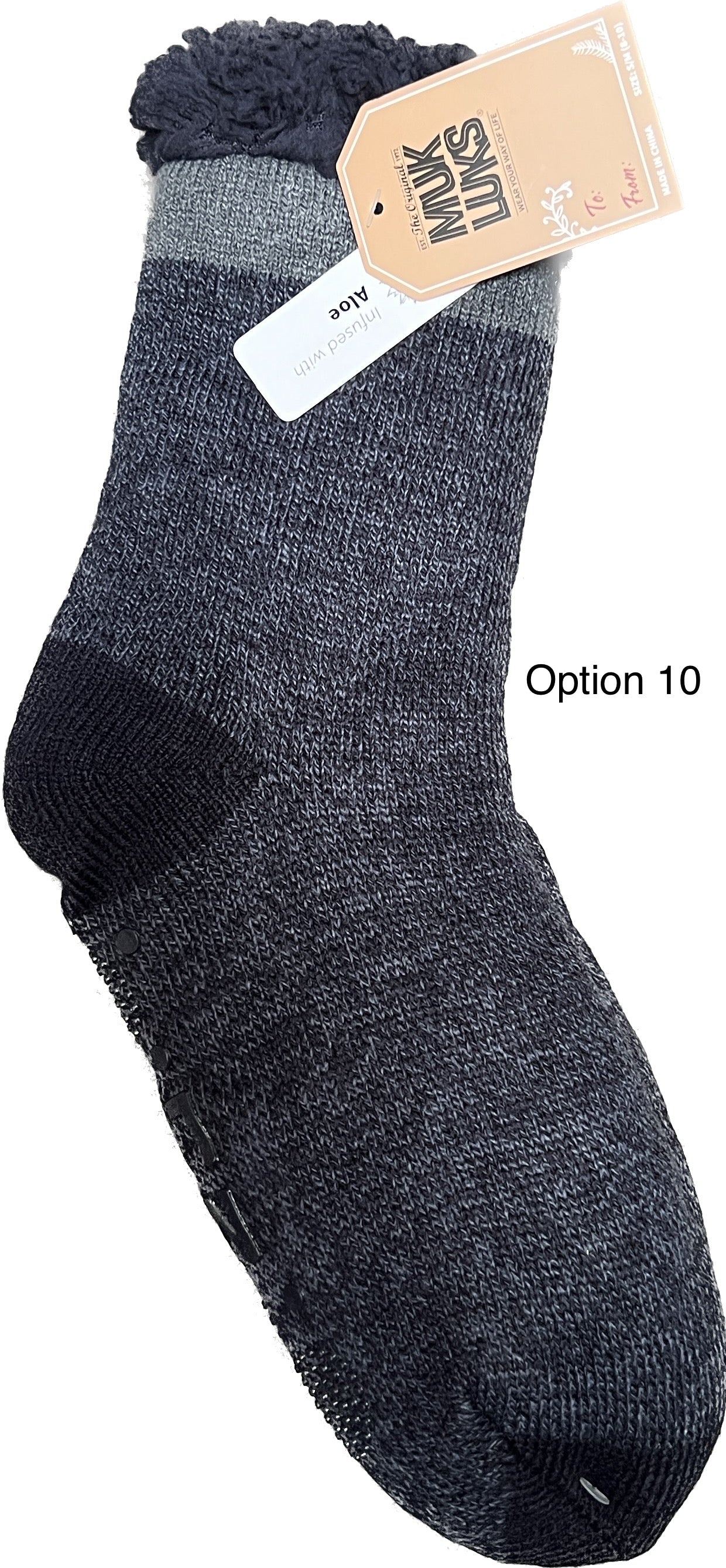 MUK LUKS Men's Aloe Infused Cabin Socks