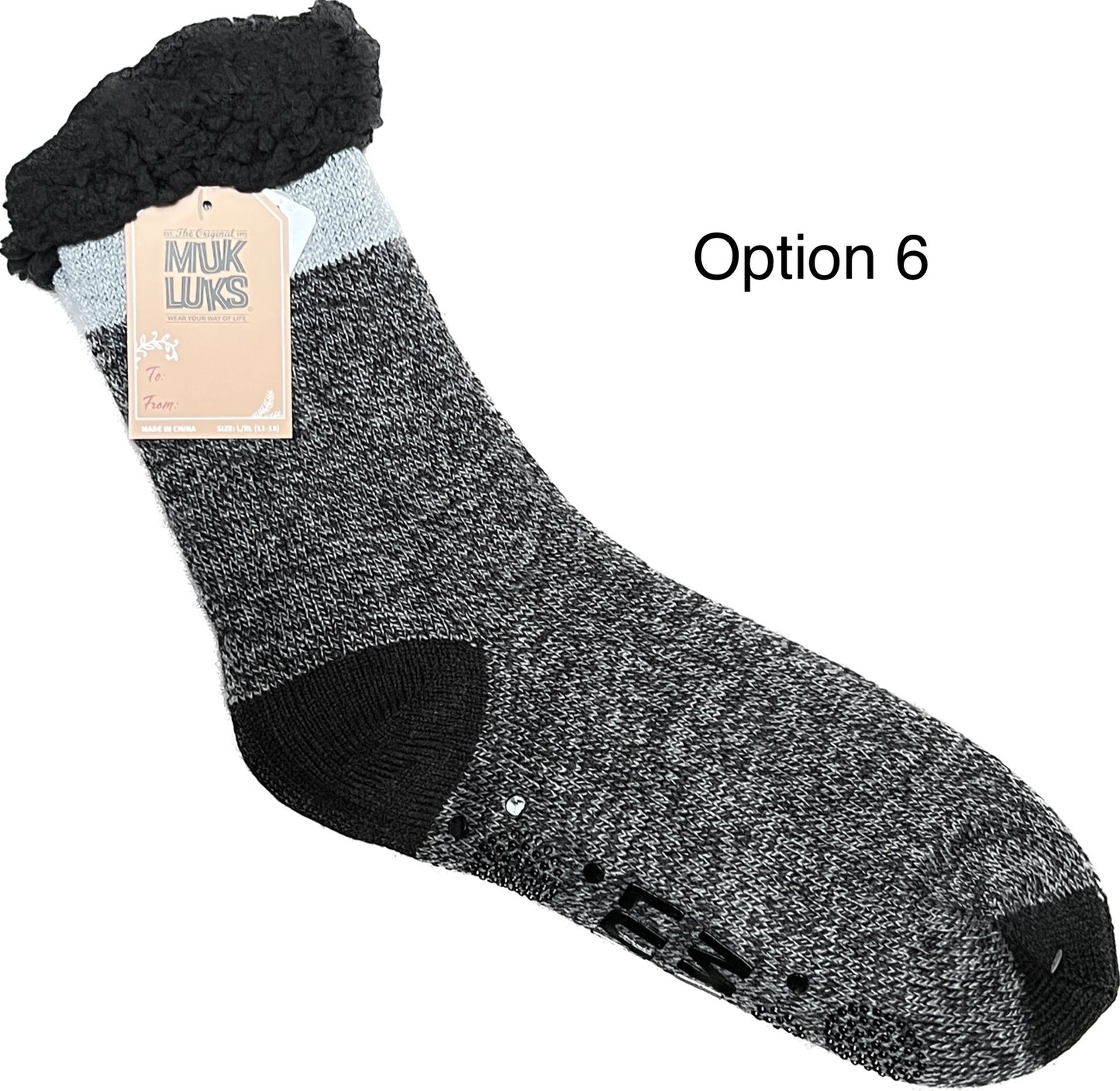 MUK LUKS Men's Aloe Infused Cabin Socks