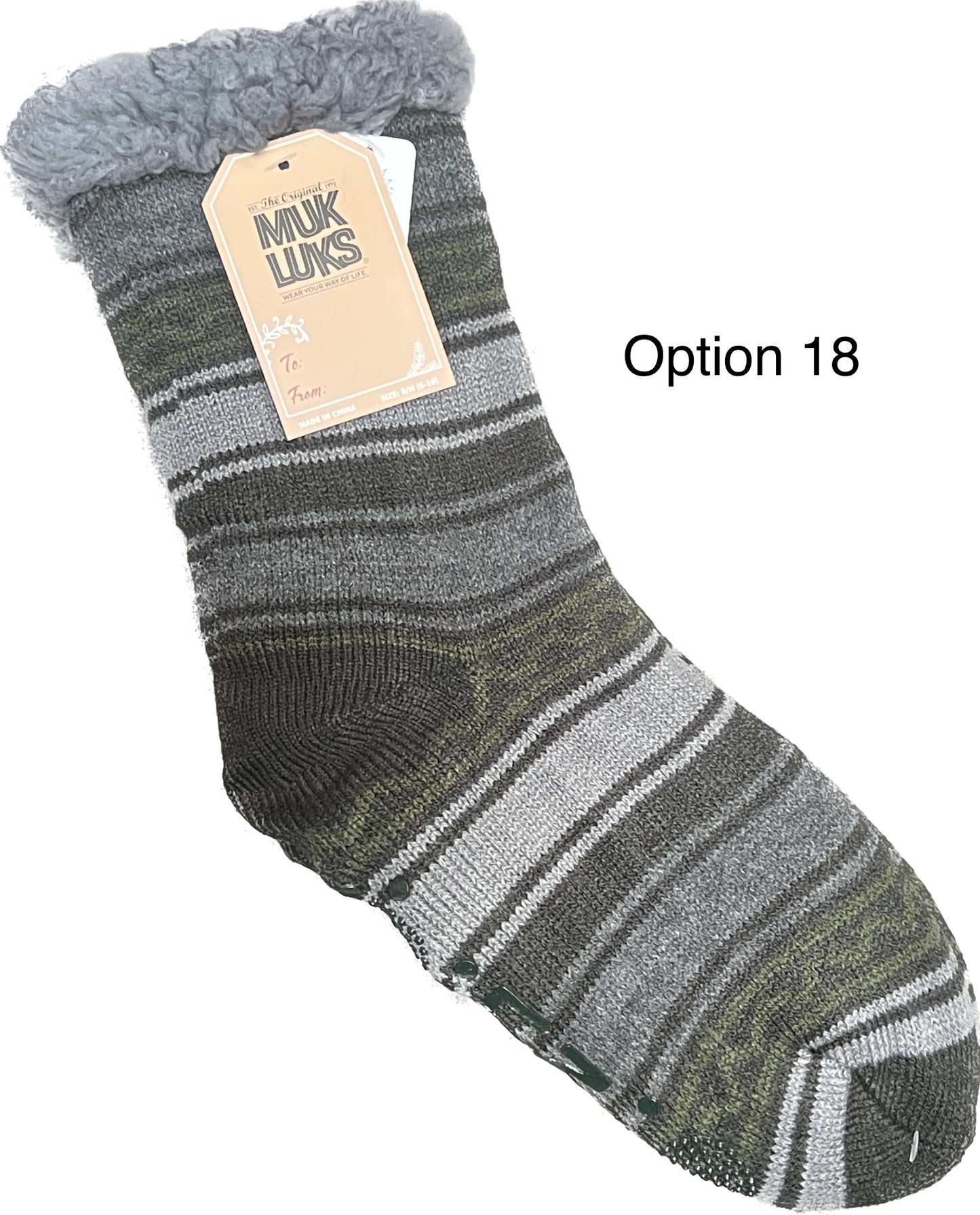 MUK LUKS Men's Aloe Infused Cabin Socks