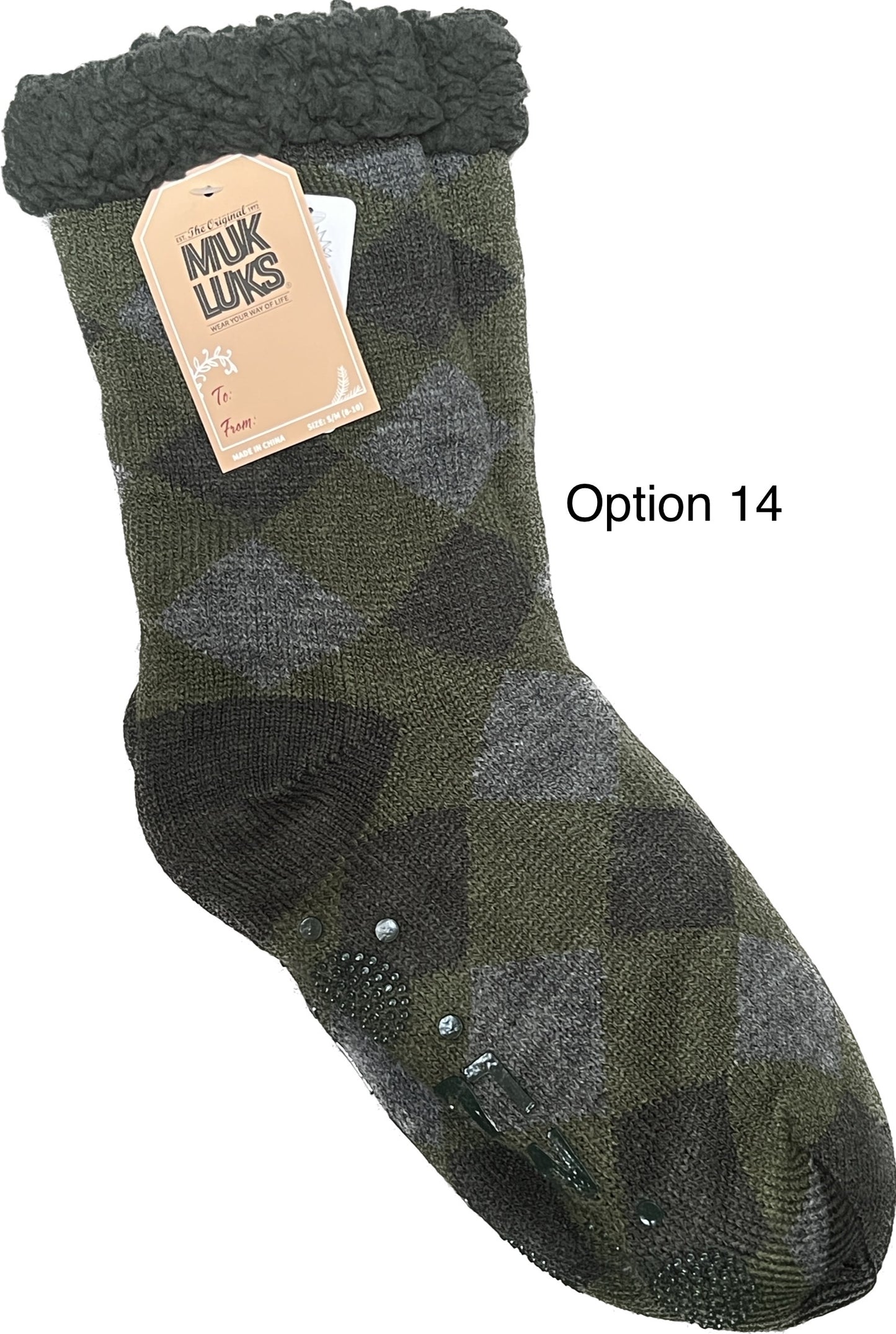 MUK LUKS Men's Aloe Infused Cabin Socks