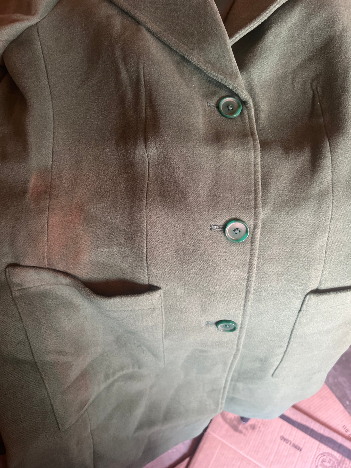 Candace Cameron Bure Regular Button- Front Tailored Coat Small with Defect