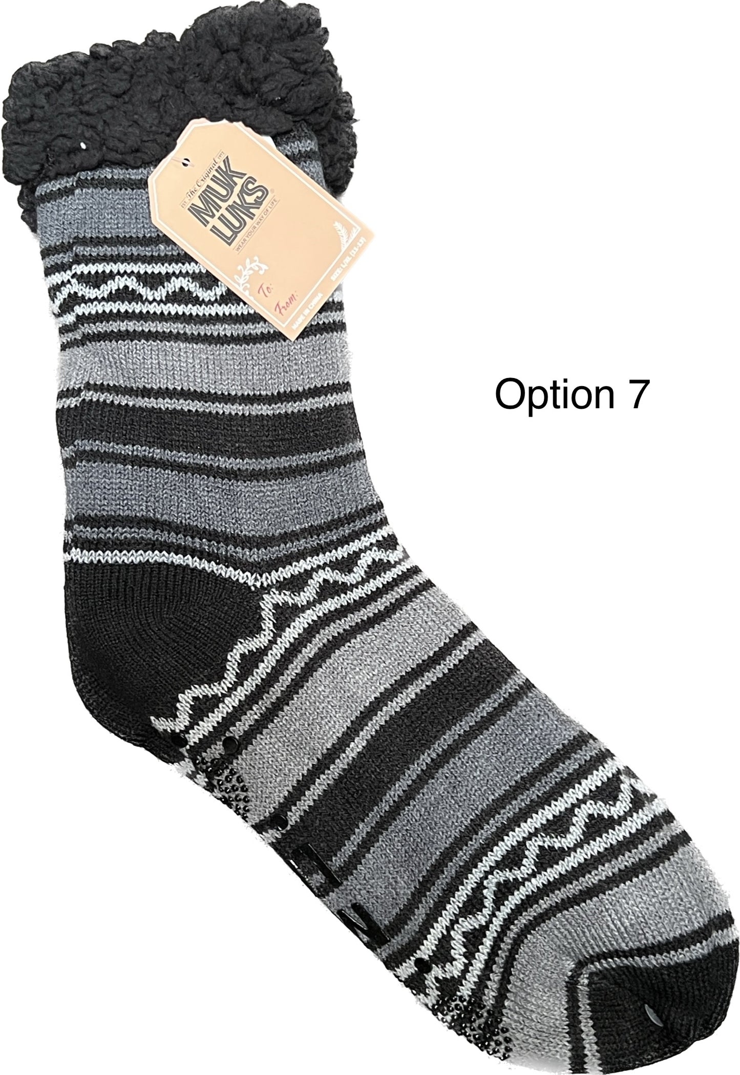 MUK LUKS Men's Aloe Infused Cabin Socks