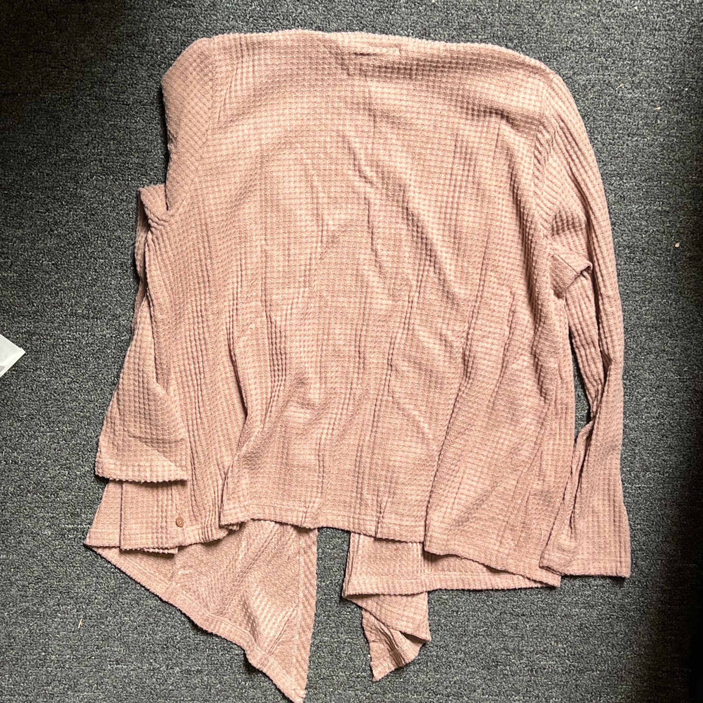 Laila Ali 3-Way Women's Light Stylish Basic Cardigan Large Ginger Snap 775515