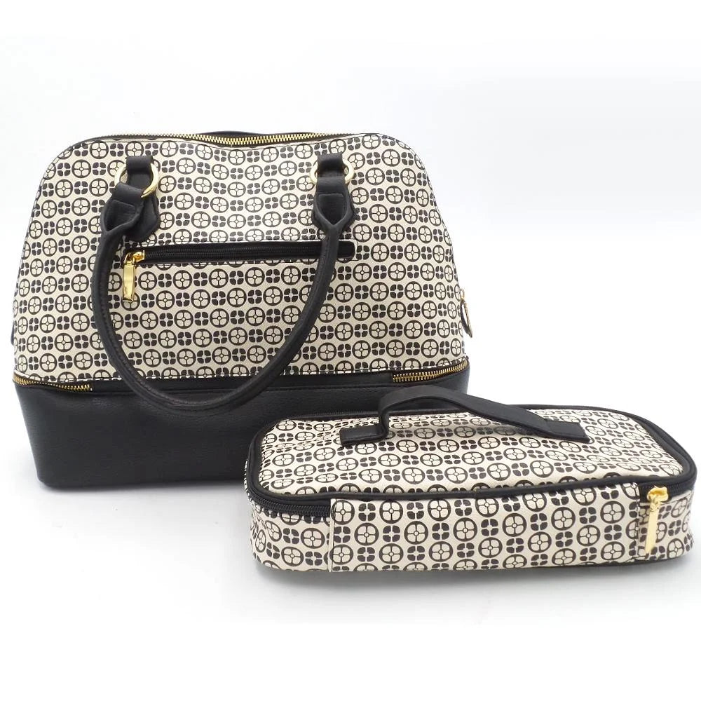 IMAN Women's Global Chic Bag Logo Print Dome