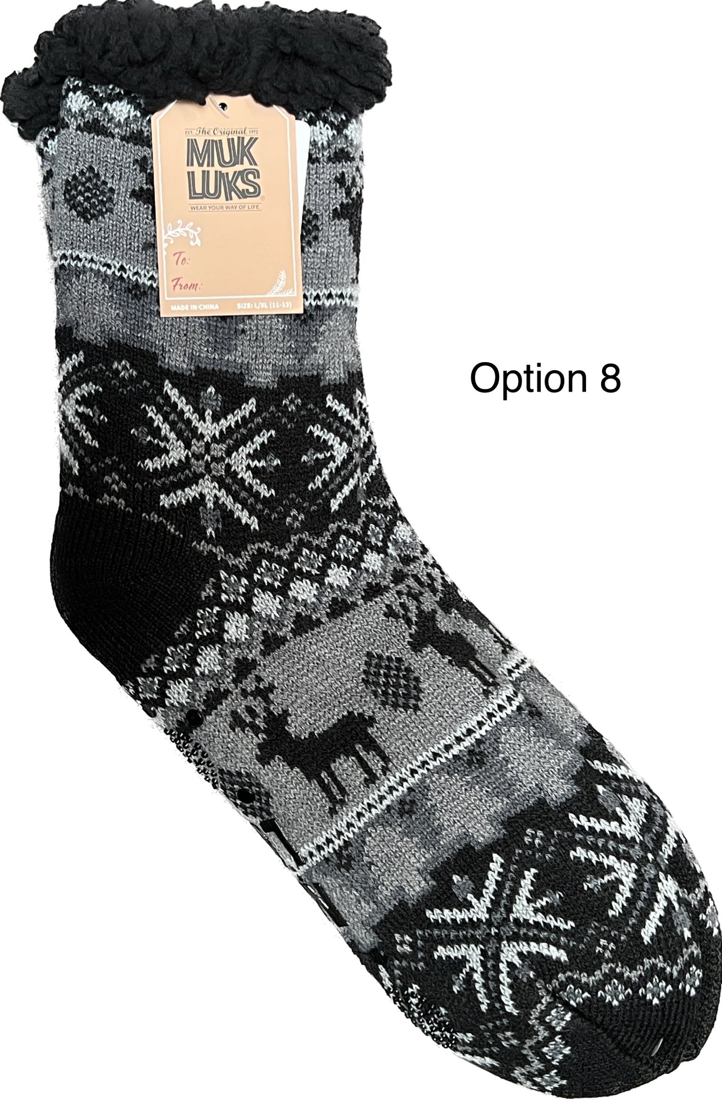 MUK LUKS Men's Aloe Infused Cabin Socks