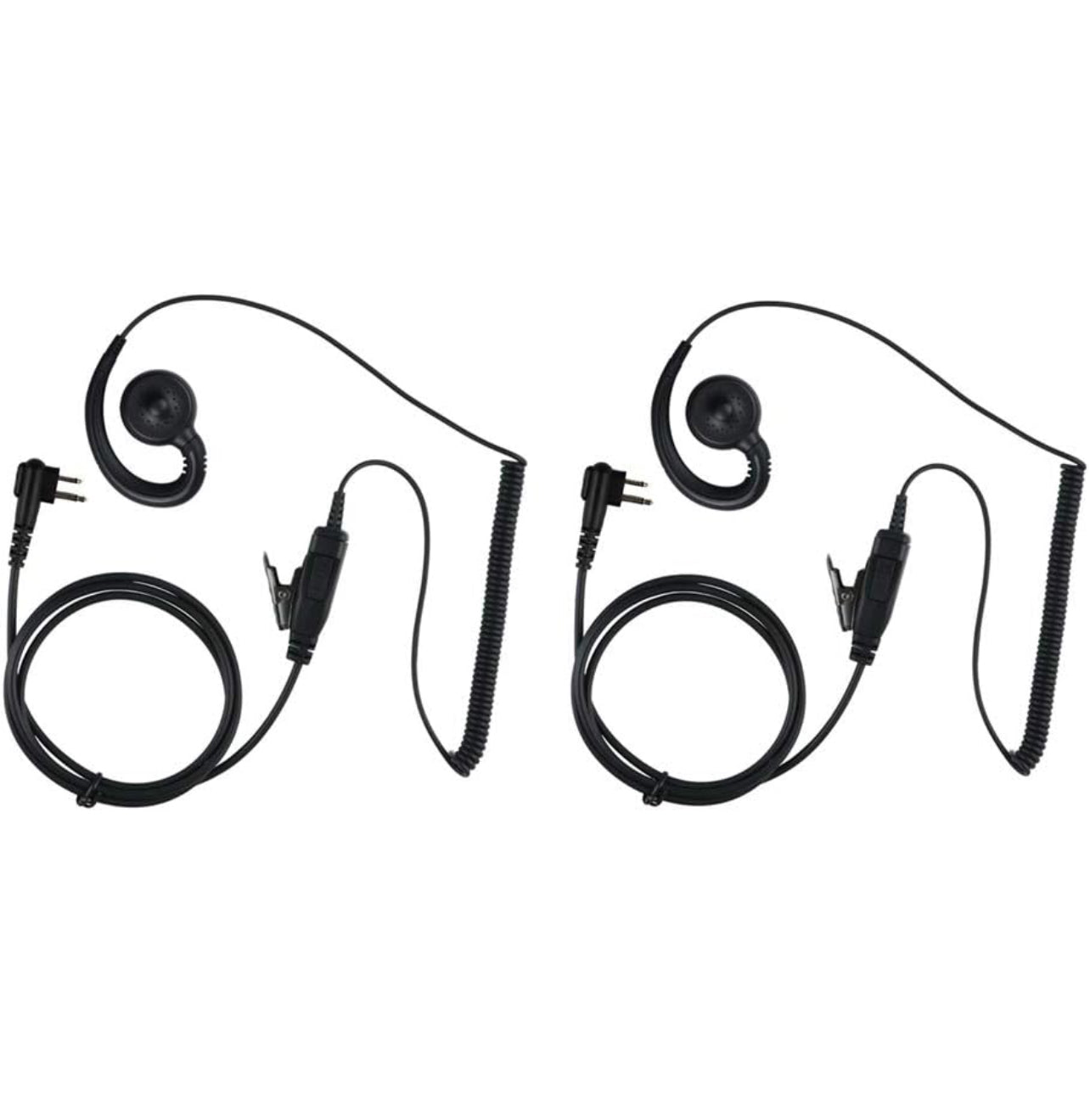 Swive Headset for Motorola HKLN4604 HKLN4604A HKLN4604B with Microphone and PTT - Replaces RLN6423 (2 Packs)