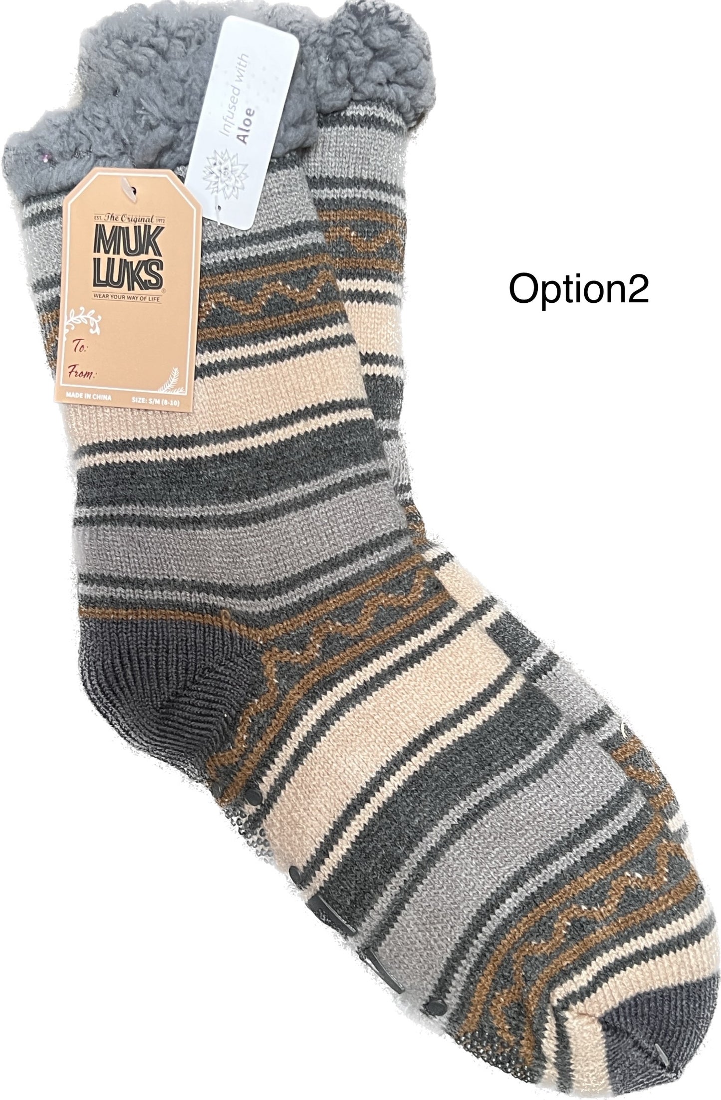 MUK LUKS Men's Aloe Infused Cabin Socks