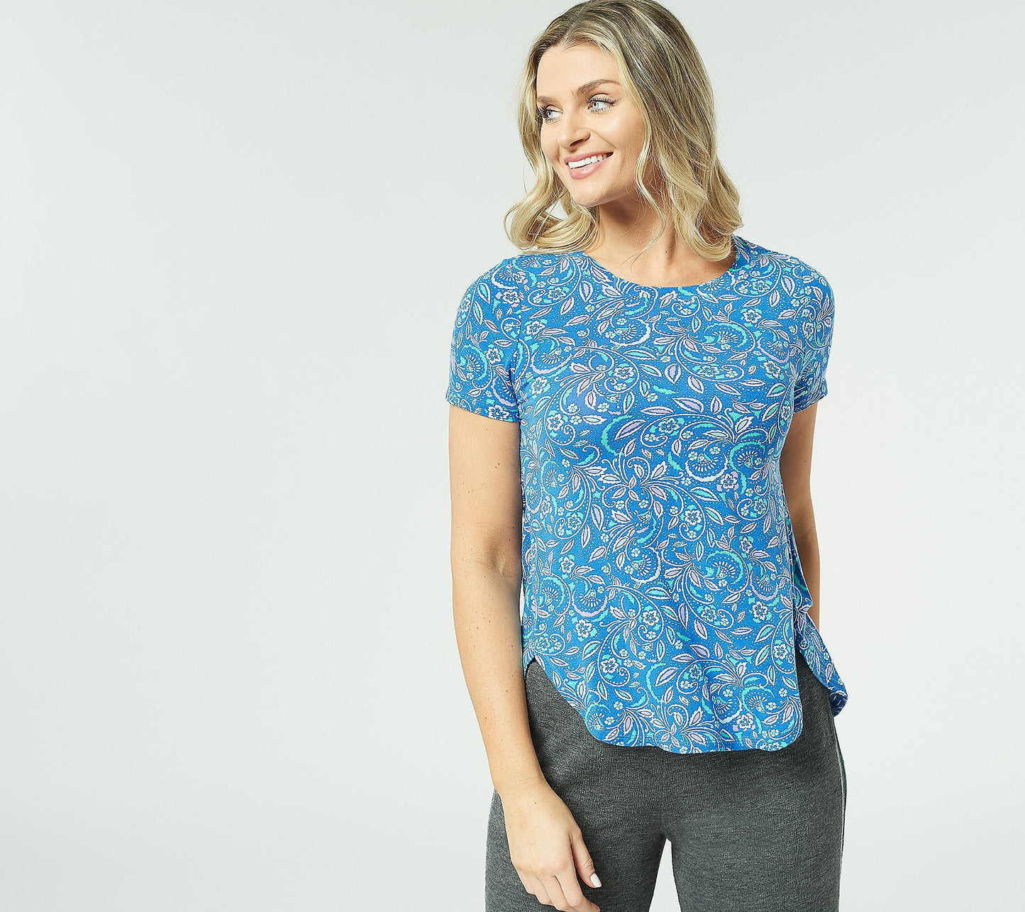 Cuddl Duds Women's Softwear with Stretch Crew-Neck Top