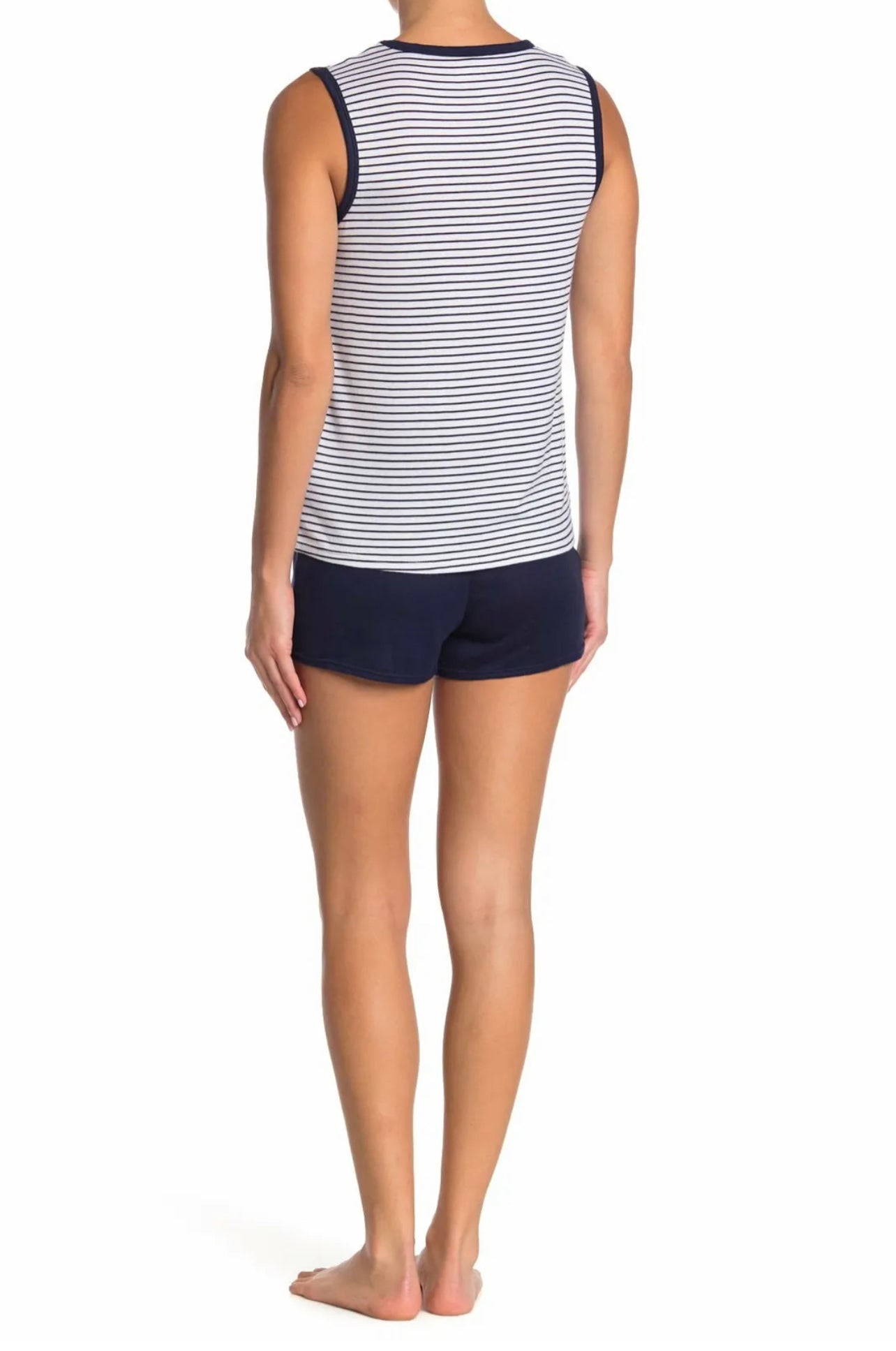 Nautica Womens 4 Piece Pajama Set Shirt, Tank Top, Short, Pant