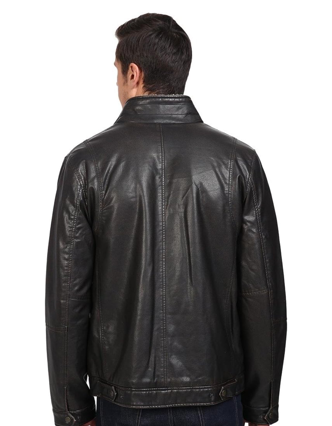 Levi's Trucker Two-Pocket Stand Collar size Small Jacket Dark Brown Men's Coat