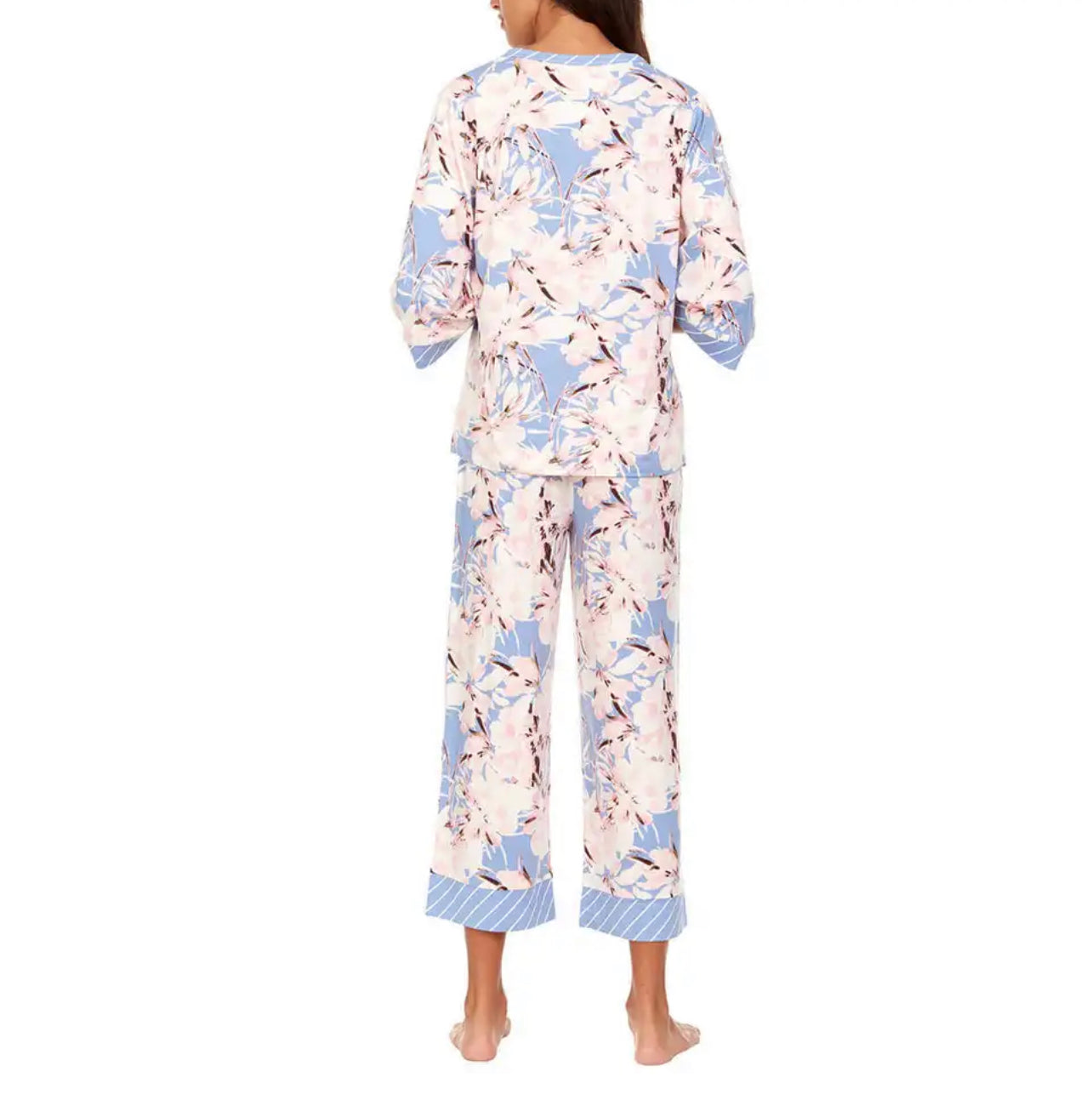 Flora Nikrooz, 2 Pc 3/4 Sleeve + Crop Pant PJ Set XS