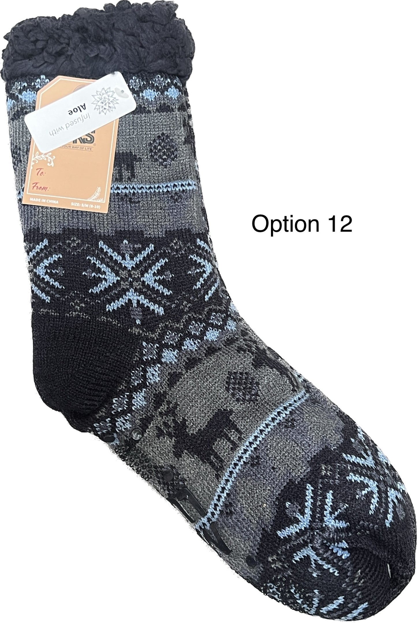 MUK LUKS Men's Aloe Infused Cabin Socks
