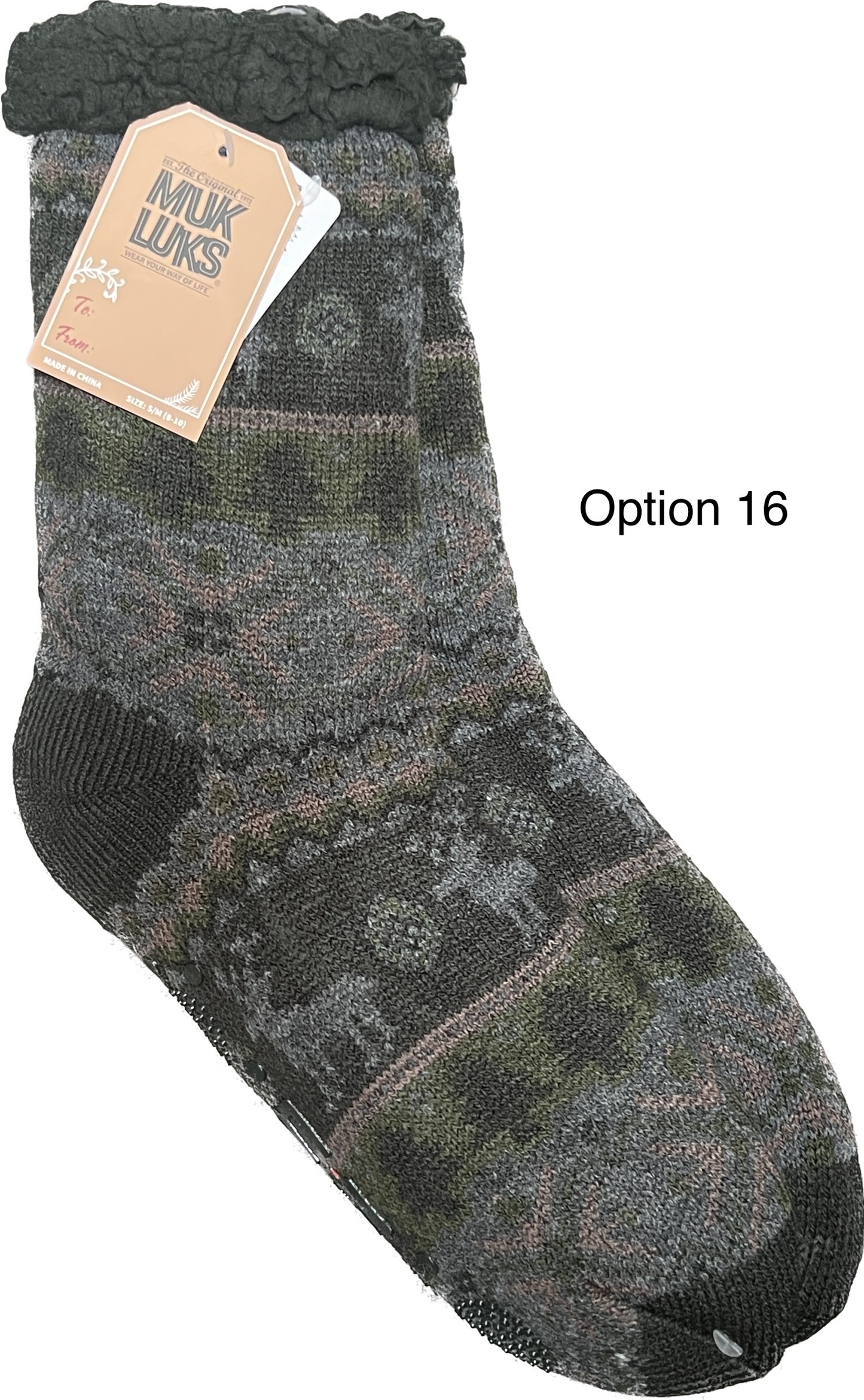 MUK LUKS Men's Aloe Infused Cabin Socks