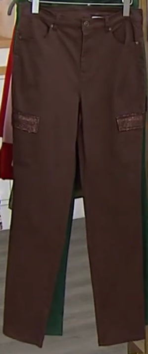 Dg2 by Diane Gilman Brushed Sateen Dream Cargo Pants