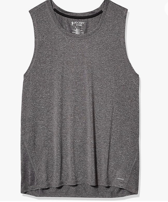 Jockey Men's Active Core Tank Top Grey Size L